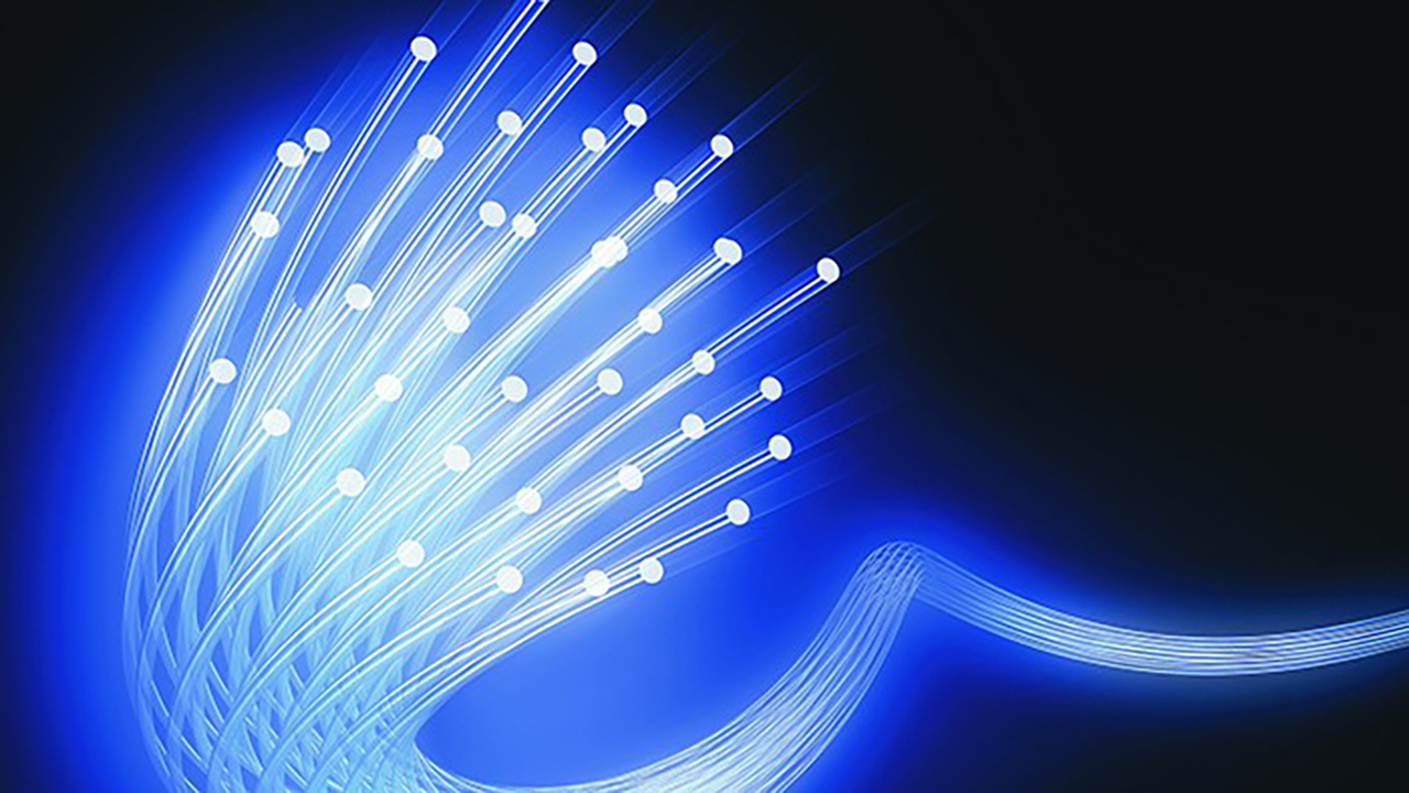 A rendering of a fiberoptic cable.