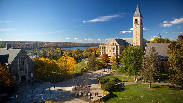 A scenic view of Cornell campus.